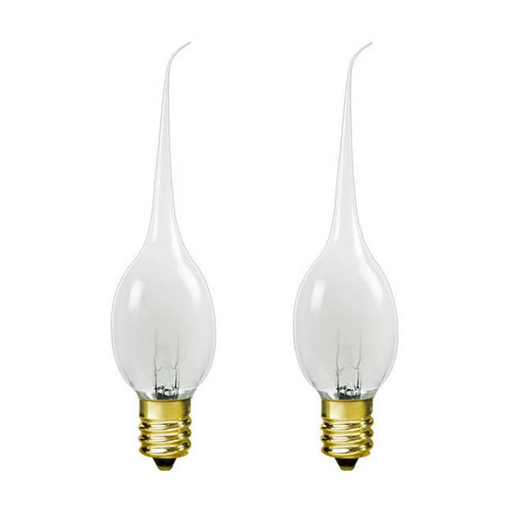 Irvin's Tinware - Wholesale Light Bulb/Puck - 6 Watt Silicone Bulb Candelabra Base 2 pack
