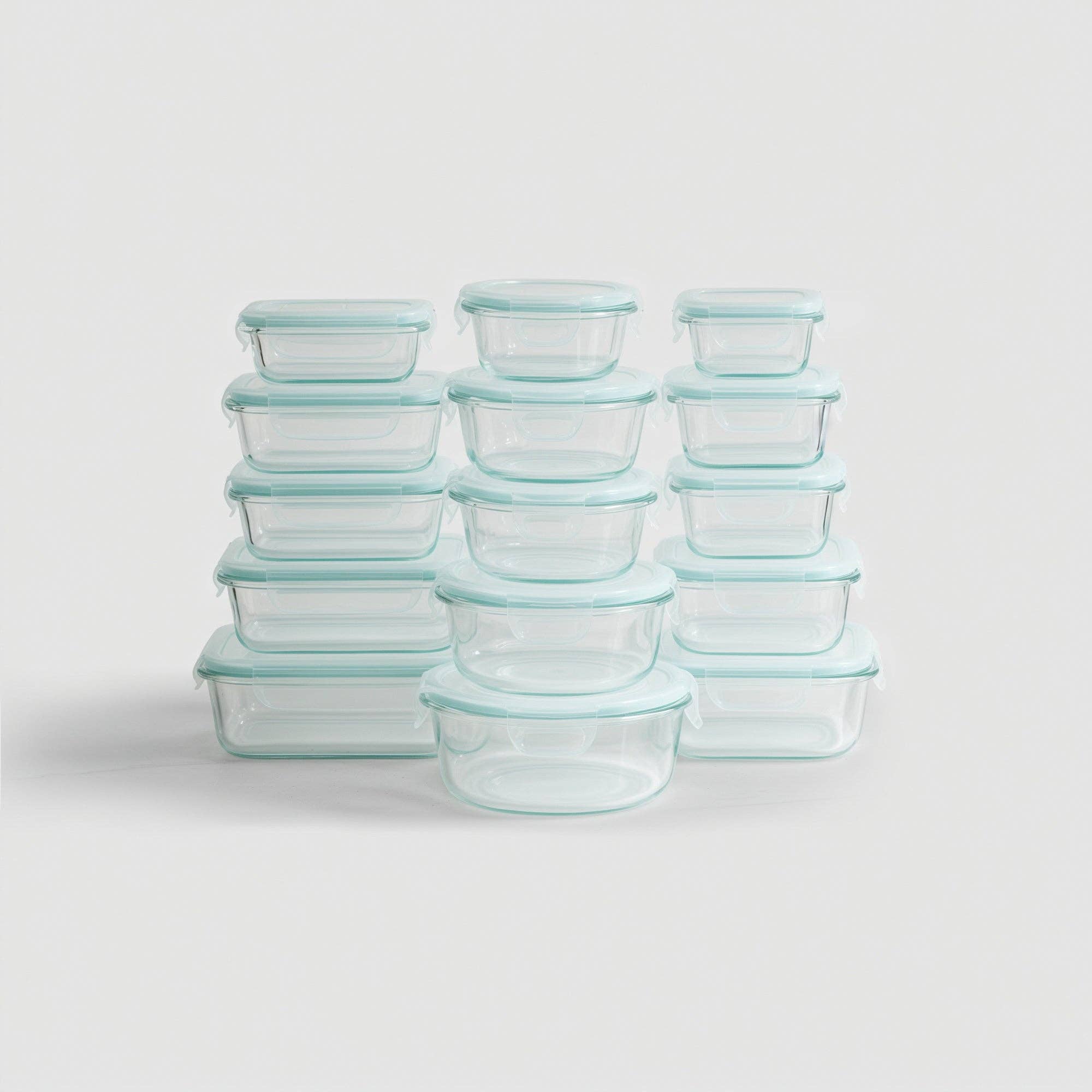 Genicook Product LLC - Wholesale Food storage container - 15 Container Borosilicate Glass Set