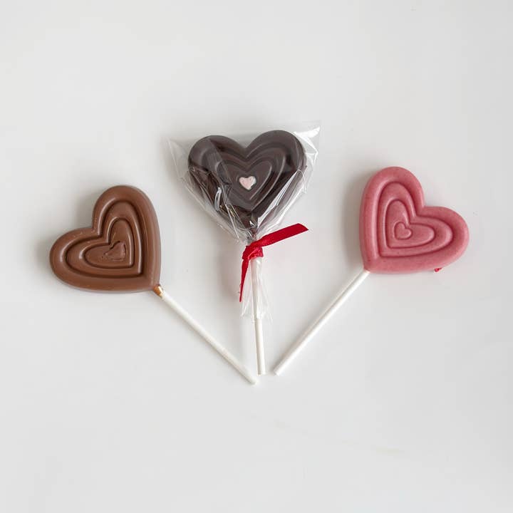 Heart Lollipop for wholesale by Tabbara Chocolates