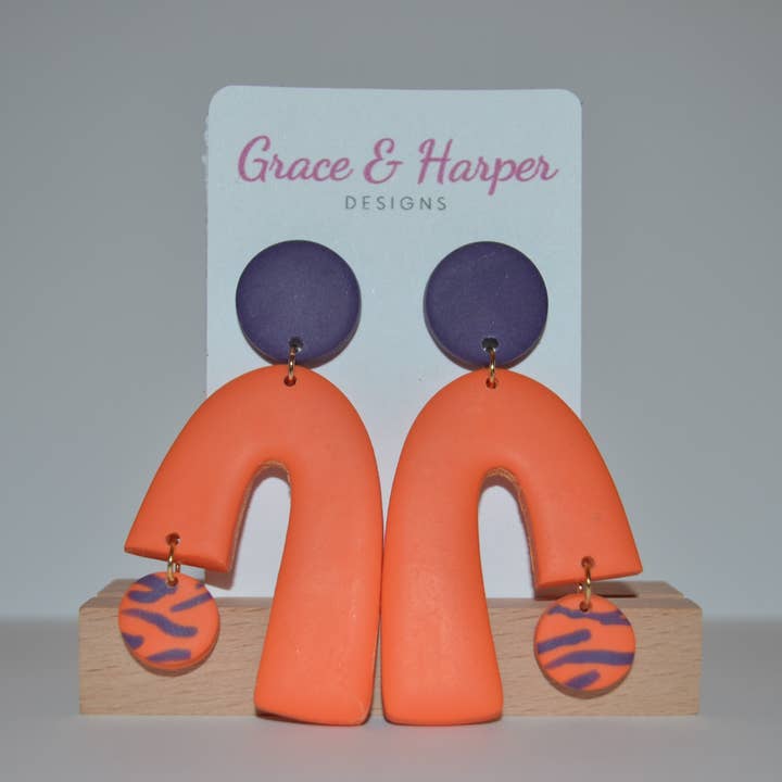 Tessa - Orange and Purple for wholesale by Grace and Harper Designs