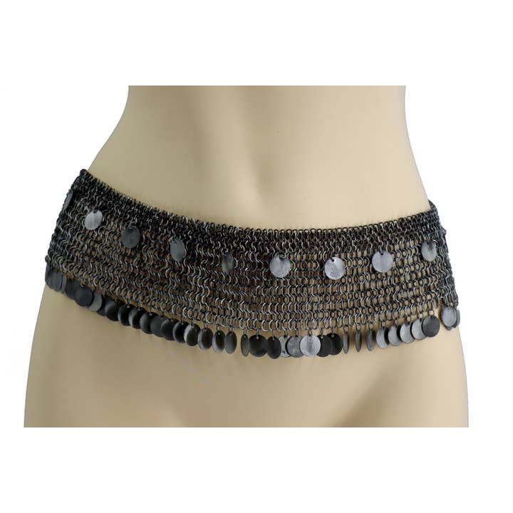 Kettenhemd kleiner Ringgürtel mit Münzen für den Großhandel von Western Fashion