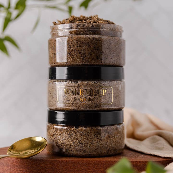 Wake Me Up Coffee Scrub for wholesale by Serendipity Bath & Body