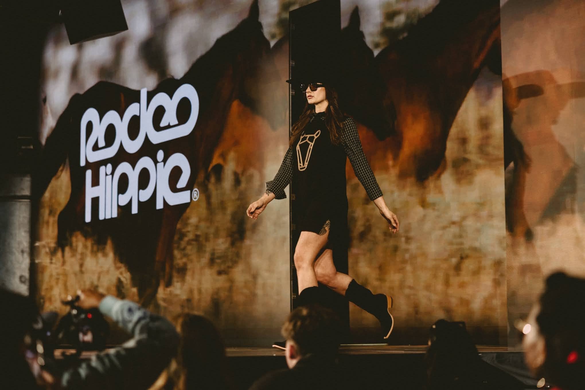 Rodeo Hippie - Wholesale Dress - Women's - MOD HORSE SWEATER DRESS IN BLACK (Pre-pack 2/2/2/1)4