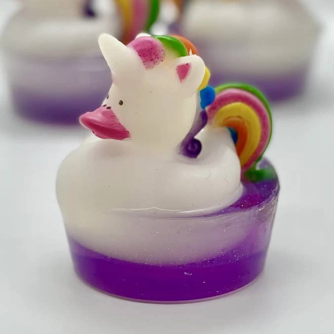 Unicorn Duck Soap for wholesale by Just Bubbly