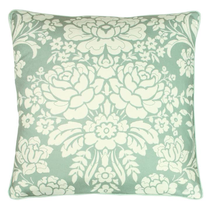Melrose Floral Cushion Sage for wholesale by Riva Home