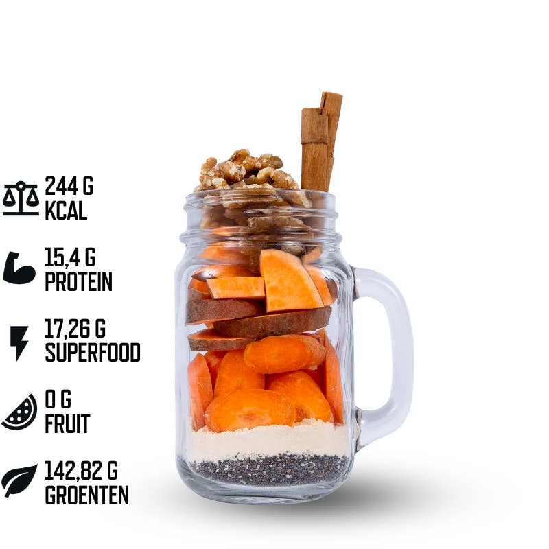 Sjakes – Großhandel Pulverförmige Gesundheitsgetränke – Karotten-Chia-Smoothie-Mahlzeit