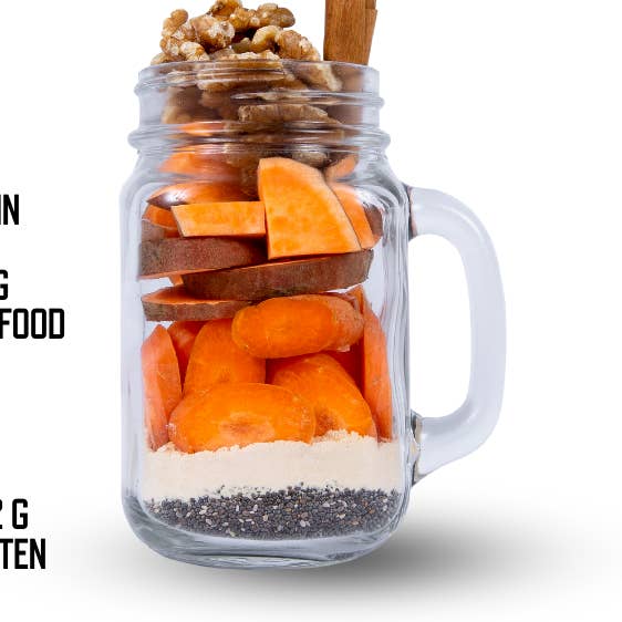 Sjakes – Großhandel Pulverförmige Gesundheitsgetränke – Karotten-Chia-Smoothie-Mahlzeit0