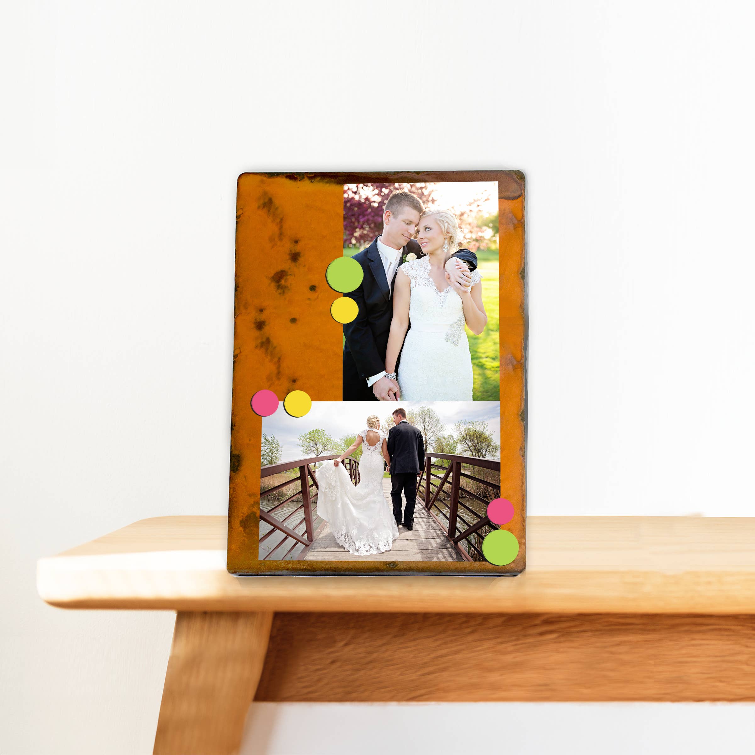 Prairie Dance - Wholesale Picture Frame - Tall Magnetic Frame, Steel Rustic Magnetic Picture Board0