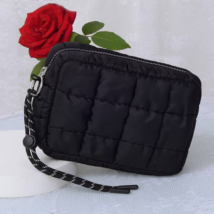 MiMi Wholesale - Wholesale Pouch - Women's - QP008 Nylon Quilted Puffer Clutch/Pouch