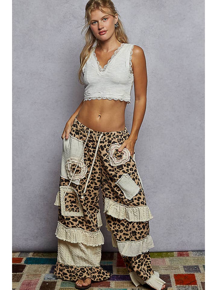 Pol Clothing - Wholesale Tank Top - Women's - Lace Trim Ribbed V Neck Summer Sleeveless Crop Top24