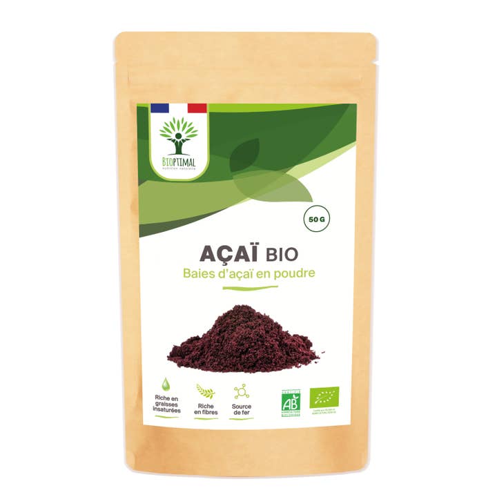 Bioptimal - Wholesale Protein/Superfood Powder - Organic Acai powder - Packaged in France - Vegan
