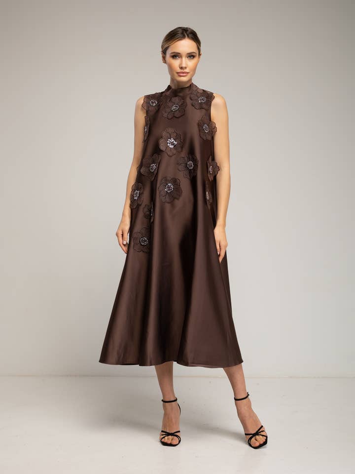 Sleeveless A-line dress for wholesale by Tantra