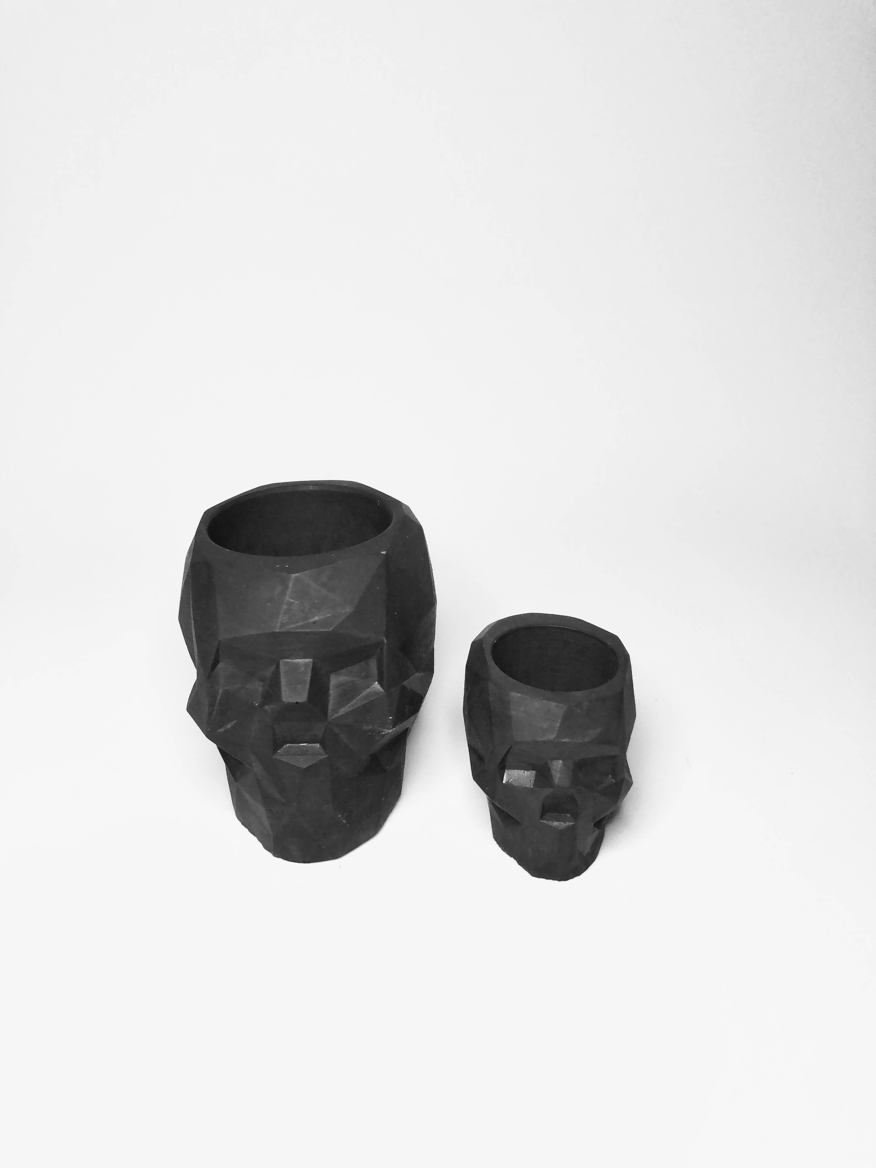 NATURAL BY HAGELSIEB - Wholesale Plant Pot - CONCRETE MINI SKULL2