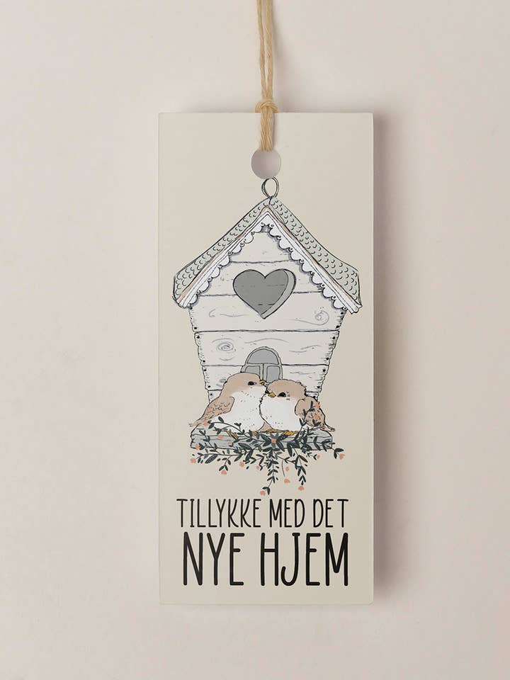 Parabéns pela nova casa - Etiqueta por atacado de Mouse and Pen Illustration ApS