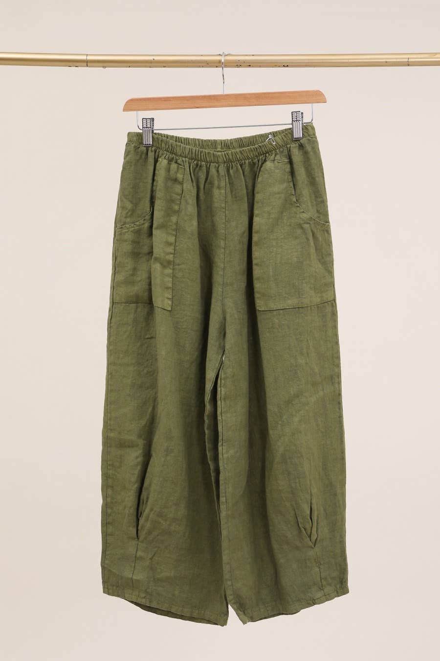 la maison des fibres naturelles - Vente Pantalon – femme - pantalon large en lin 6353 +size 100% linen made in Italy27