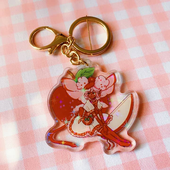 Porte-clés Apple Fairy Fantasy Magic Deco Breloque pour la vente par Citrine Note