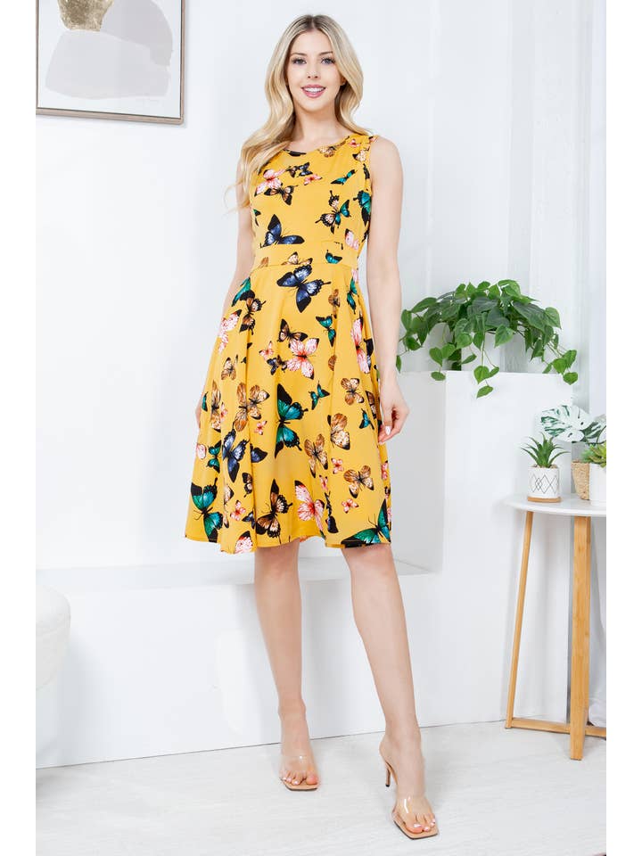 LA Soul – wholesale Klänning - Dam – Butterfly Fit och Flare klänning