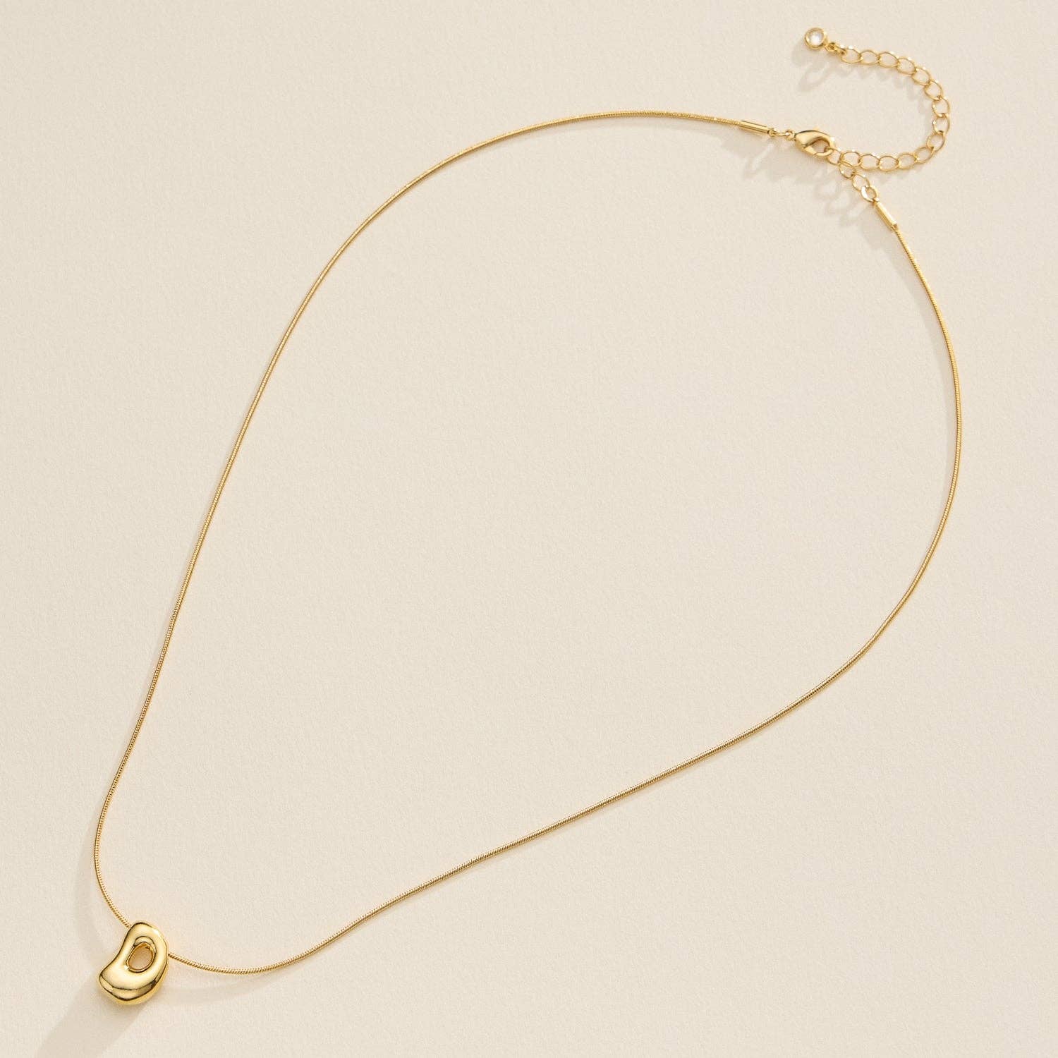 Frem - Wholesale Pendant/Charm Necklace - 16 Assorted 18K Gold Dipped Bubble Initial Necklace8