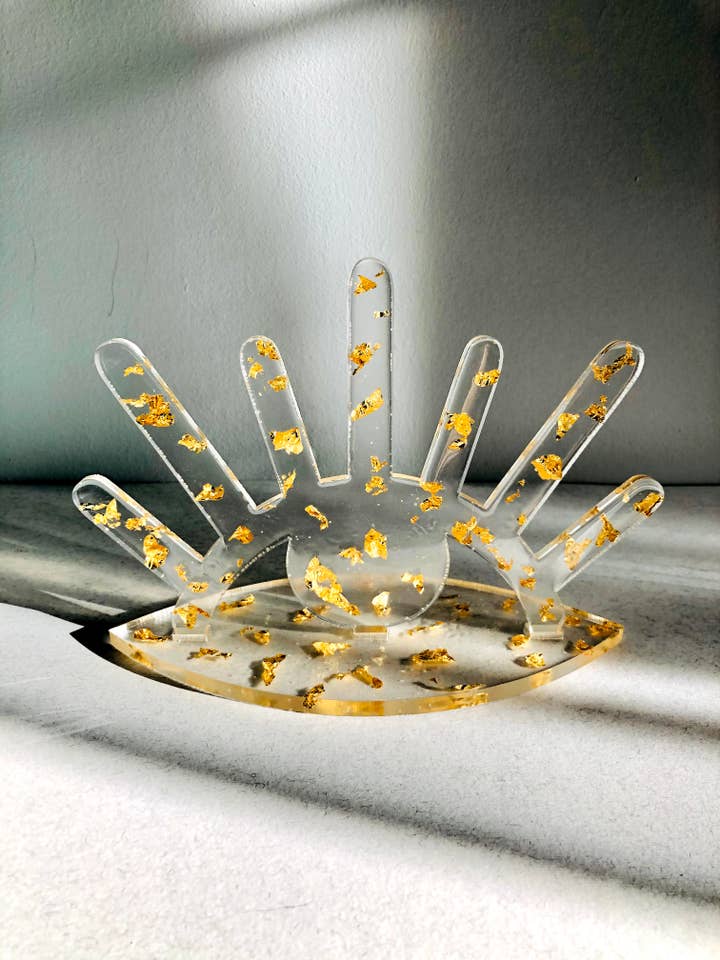 Midi/ Maxi Ring Holder- Gold Foil for wholesale by Sharlene Robertson Designs