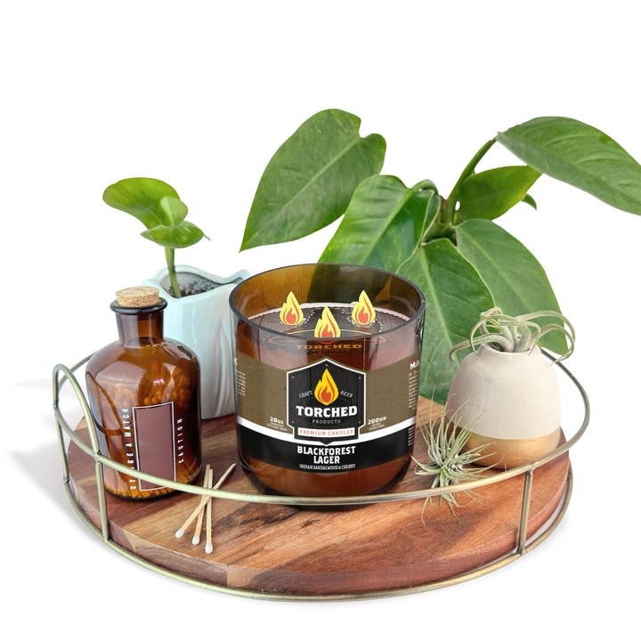 Torched Beer Growler Candle 28 oz - Blackforest Lager for wholesale by Torched Products