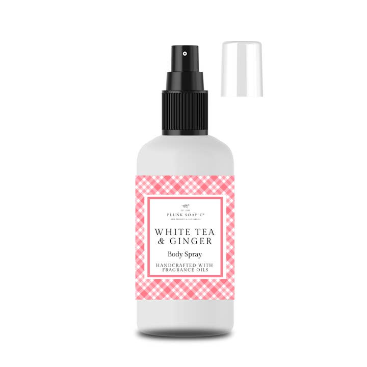 Plunk Soap - Wholesale Face & Body Mist/Water - White Tea and Ginger Body Spray: Bath and Body