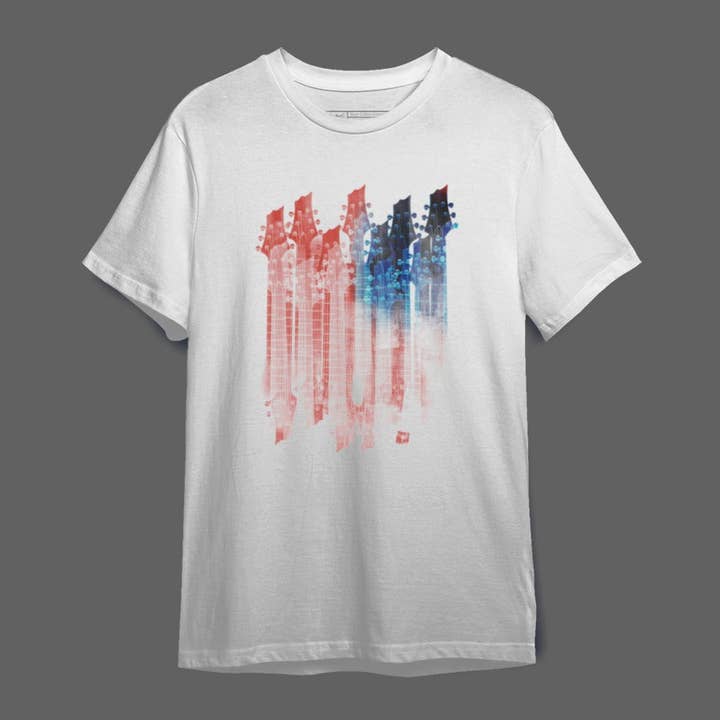T-shirt homme guitar_usa pour la vente par Mary Cotton Couture