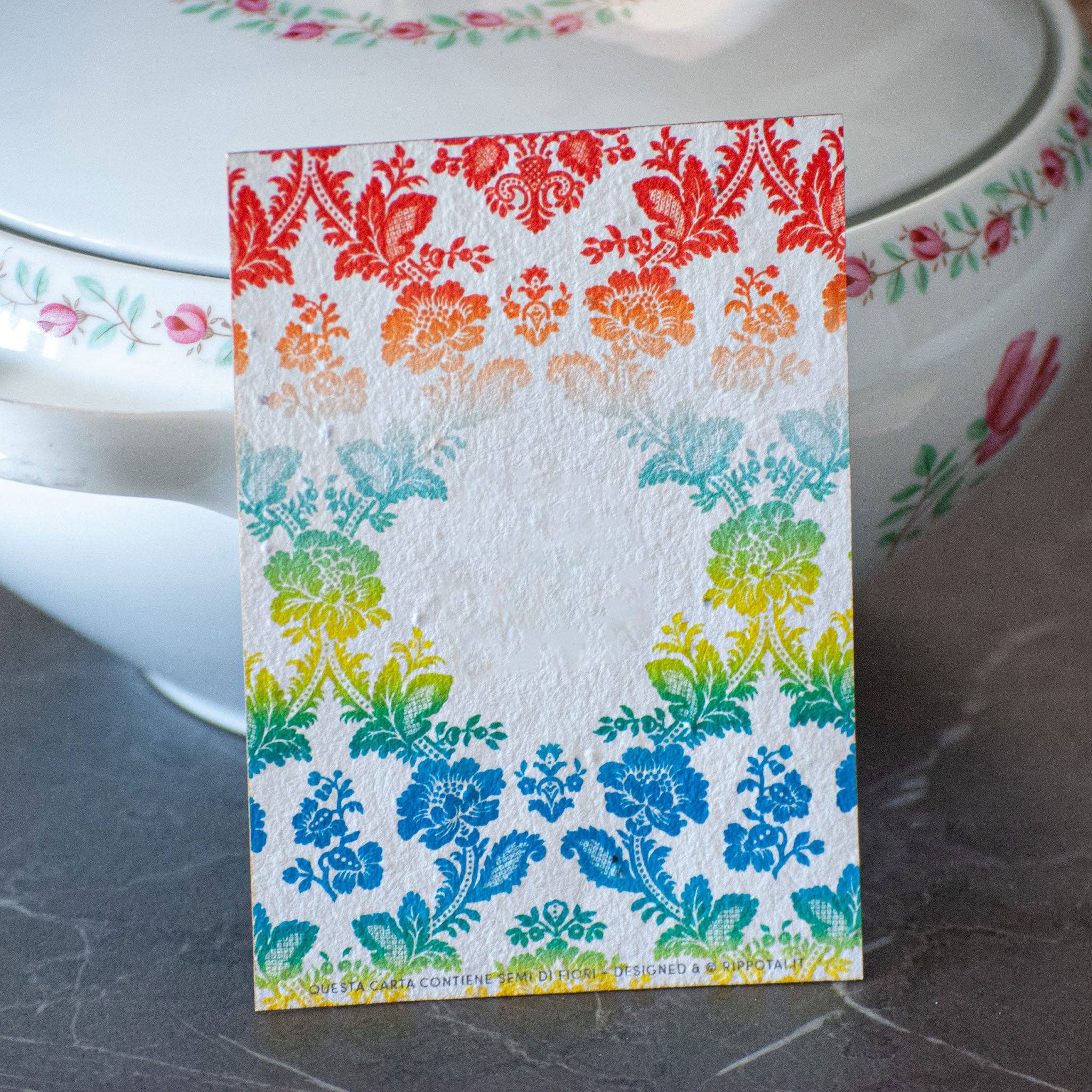 Rippotai - Wholesale Stationery/Notecard Set - Kit of 4 greeting cards and 1 bookmark in semi paper - New Romantic2