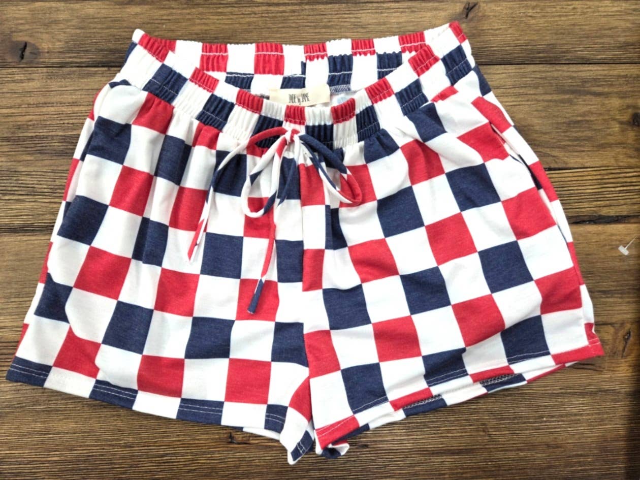 JADE BY JANE - Wholesale Shorts - Women's - CHECKERED SHORTS22