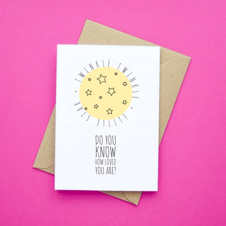 Twinkel twinkel kleine ster voor wholesale door Wonky Cards