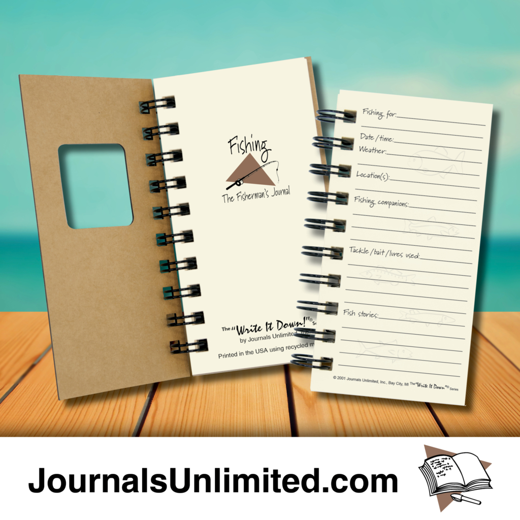 Journals Unlimited - Wholesale Journal/Diary - Mini - Fishing Journal (Kraft)6