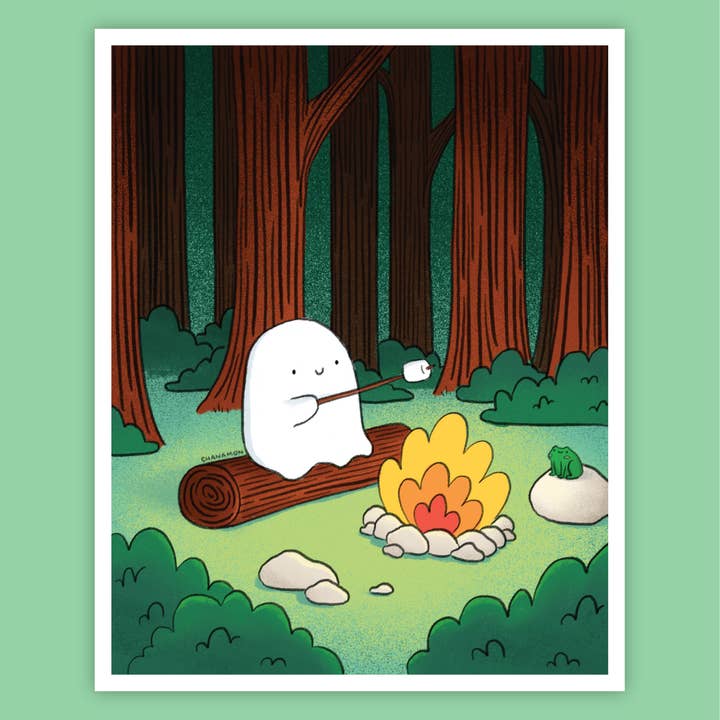 Campfire Ghost Print voor wholesale door Maison Chanamon