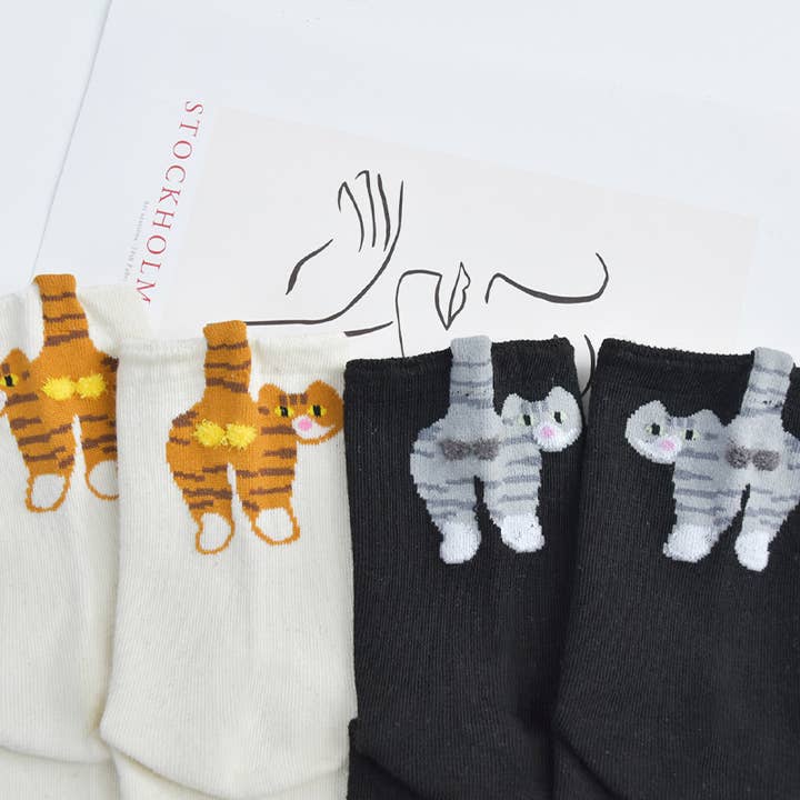 MKS America - Wholesale Socks - Women's - Funny Cats Socks3