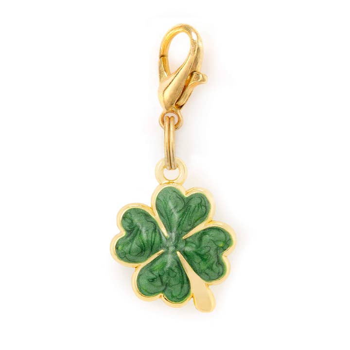Lucky Clover Collar Charm for wholesale by The Foggy Dog