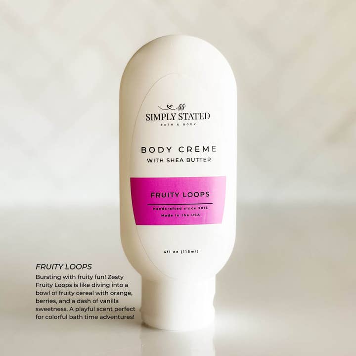 Fruity Loops Body Creme for wholesale by Simply Stated Bath & Body