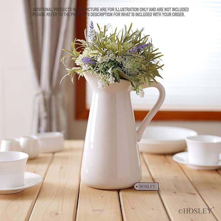 Hosley - Wholesale Pitcher - Hosley® Medium Ceramic Pitcher4
