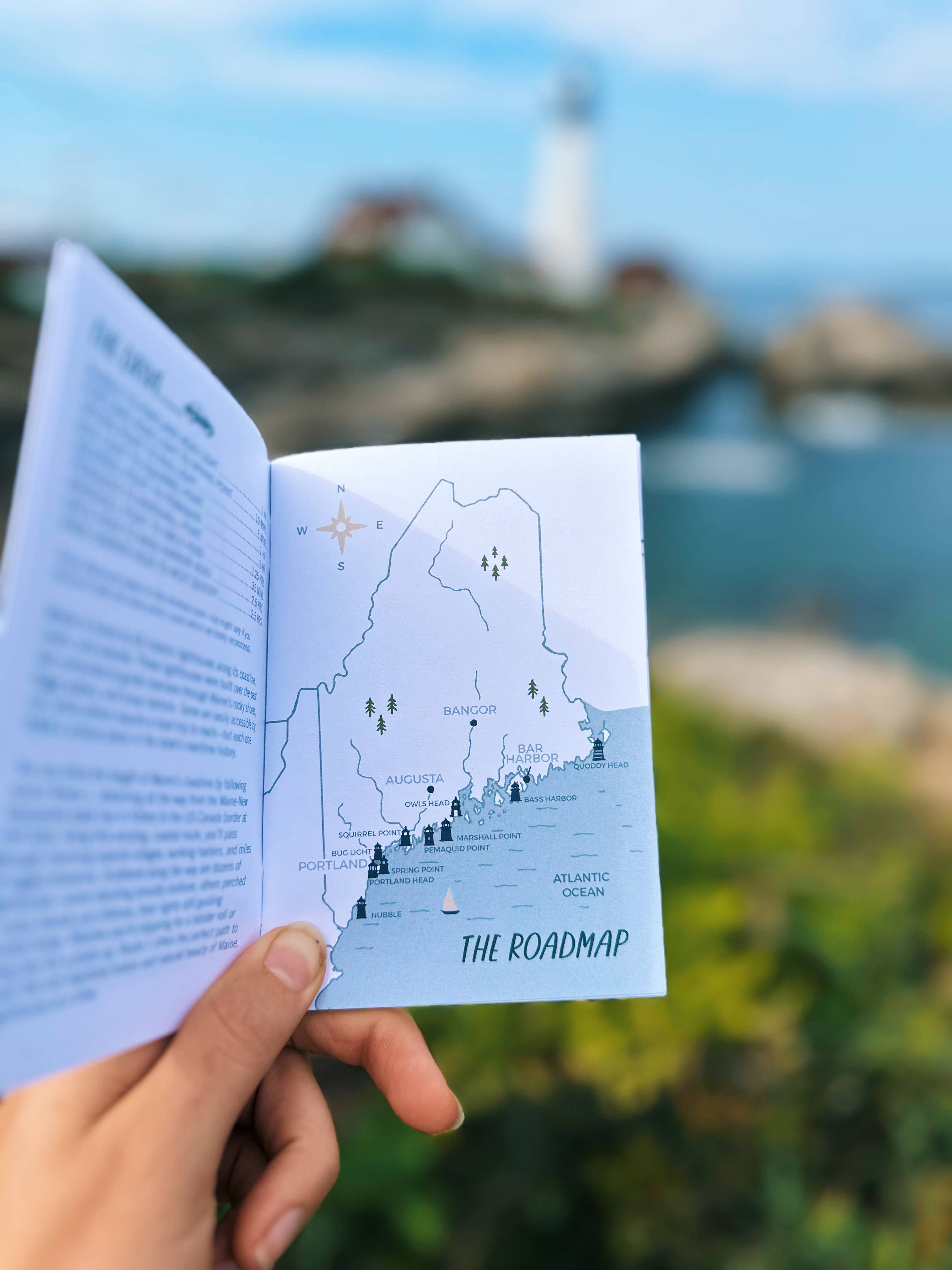 Reclaimed Maine Co. - Wholesale Notebook - Maine Lighthouse Road Trip Book | Travel Guide5
