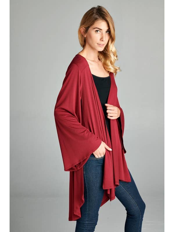 Open front 2025 high low cardigan