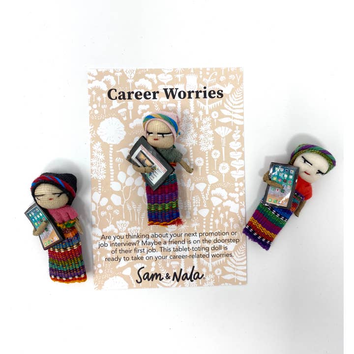 Sam & Nala | intentional style for pets & their people - Wholesale Doll - Kids - Worry Doll- Career (Made by hand in Guatemala)- Fair Trade1