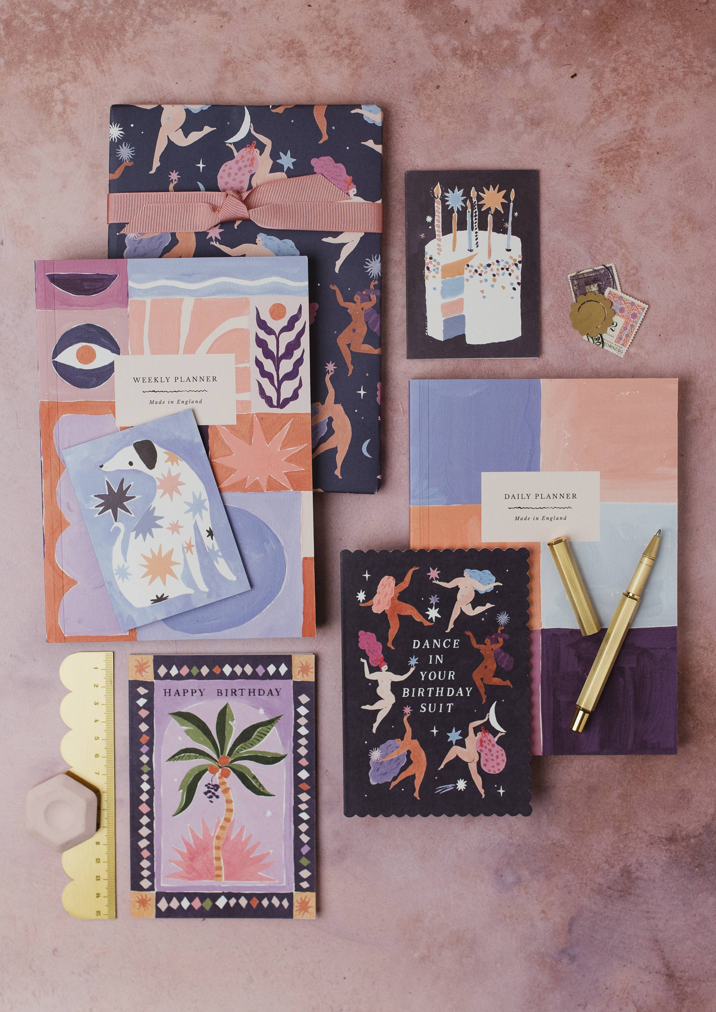 Sister Paper Co. - Vendita all'ingrosso Biglietti di auguri - Biglietto di Auguri Mini con Torta di Compleanno | Biglietto Mini | Torta di Compleanno3