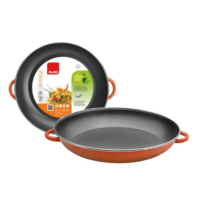 IBILI - Orange 38 Metallic Paella Pan With Handles for wholesale by Ibili