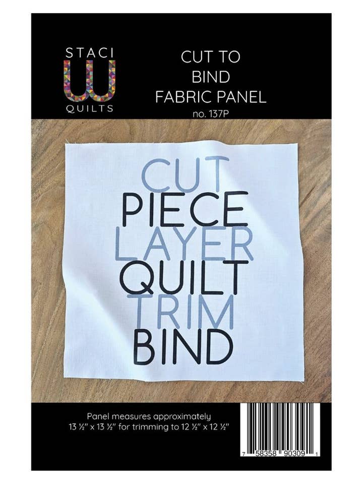 Cut to Bind Fabric Panel for wholesale by Staci W Creative LLC