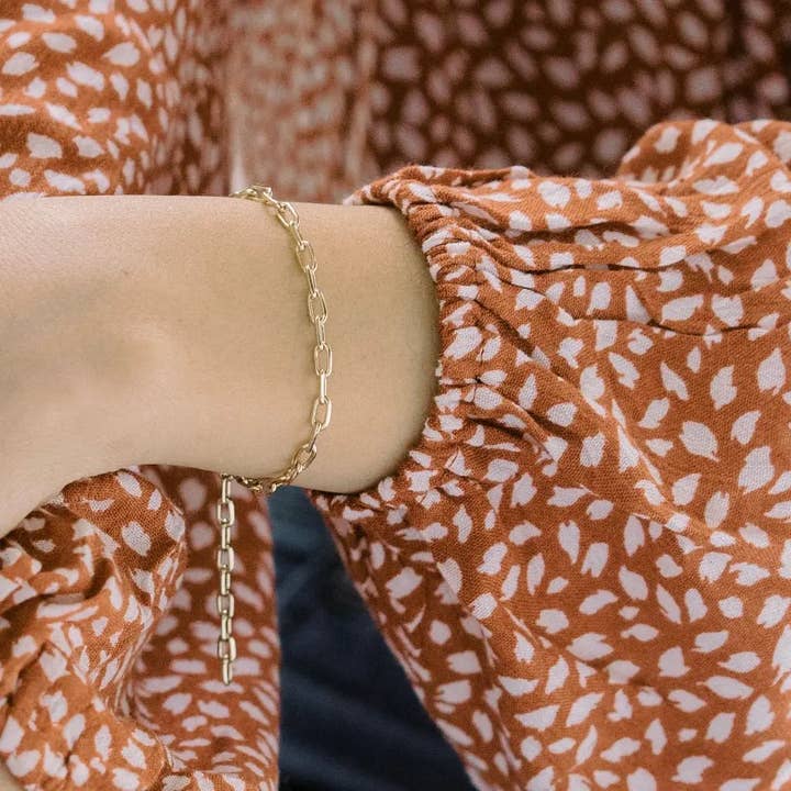 Greta Chain Bracelet for wholesale by Honeycat Jewelry