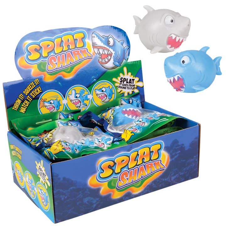 3.25" SPLAT SHARK LLB kids toys for wholesale by La Luna Bella - Toys
