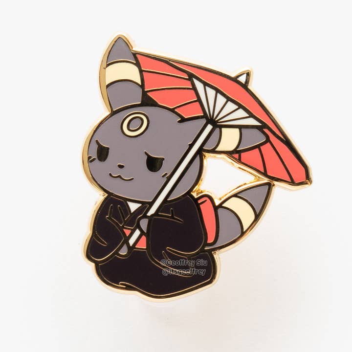 Geoffrey Siu Art LLC - Wholesale Lapel Pin/Button - Teaveelution Pokema'am Hard Enamel Pins5