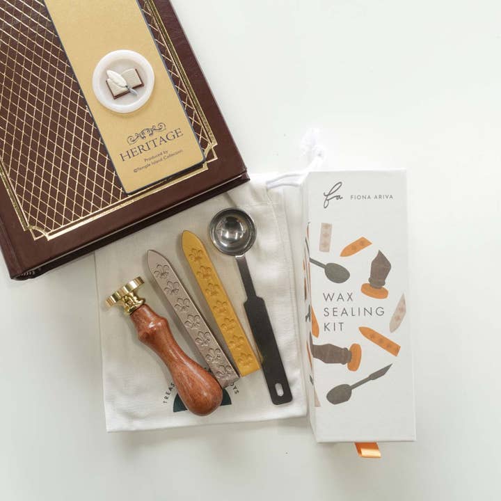 Fiona Ariva - Wholesale Rubber/decorative stamp - 3D Book & Quill wax seal stamp, wax seal kit or stamp head6