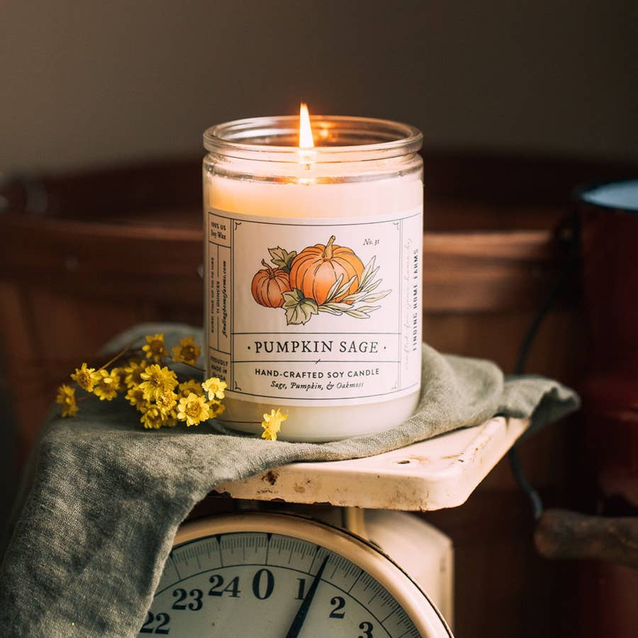 Milkhouse Candle Company, Pumpkin Patch, Farmhouse Collection, Fall Scented  Soy Candle, Mason Jar Candle, 13 Ounce