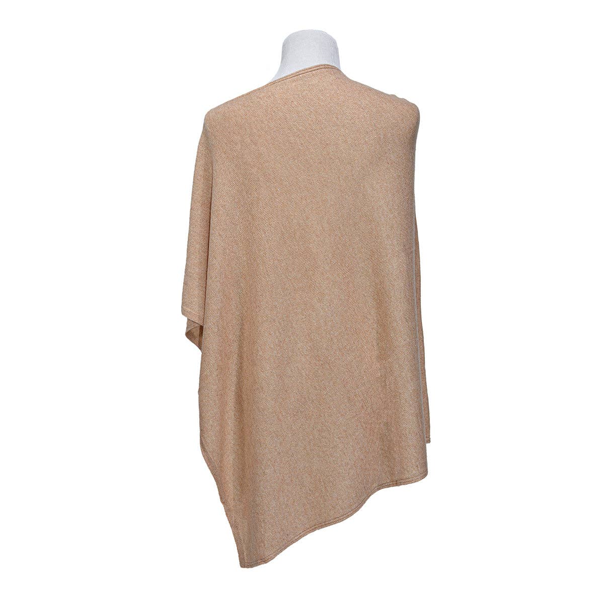 BNB Crafts Inc. - Wholesale Poncho - Women's - Solid Natural Cashmere Side neck poncho5