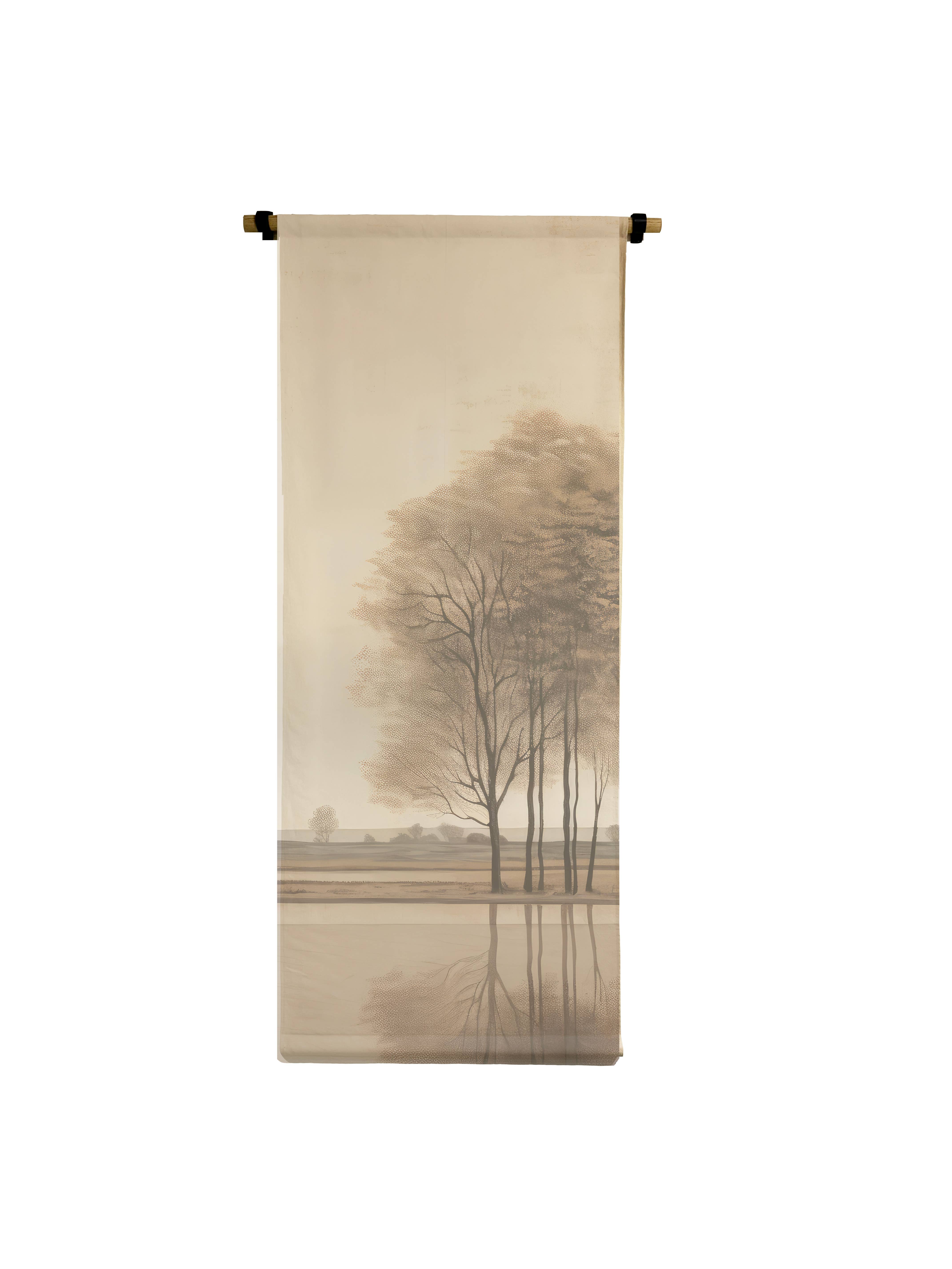 Brayden and Brooks - Wholesale Art Print - 3'x6' Canvas Scroll - Tree Reflections0