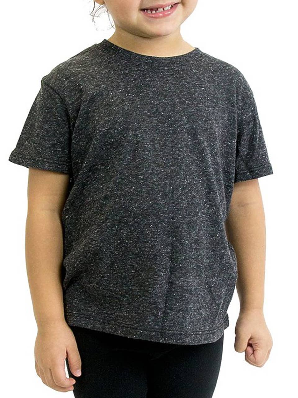 Heather Charcoal Whale Kid's Eco Tee for wholesale on Faire1
