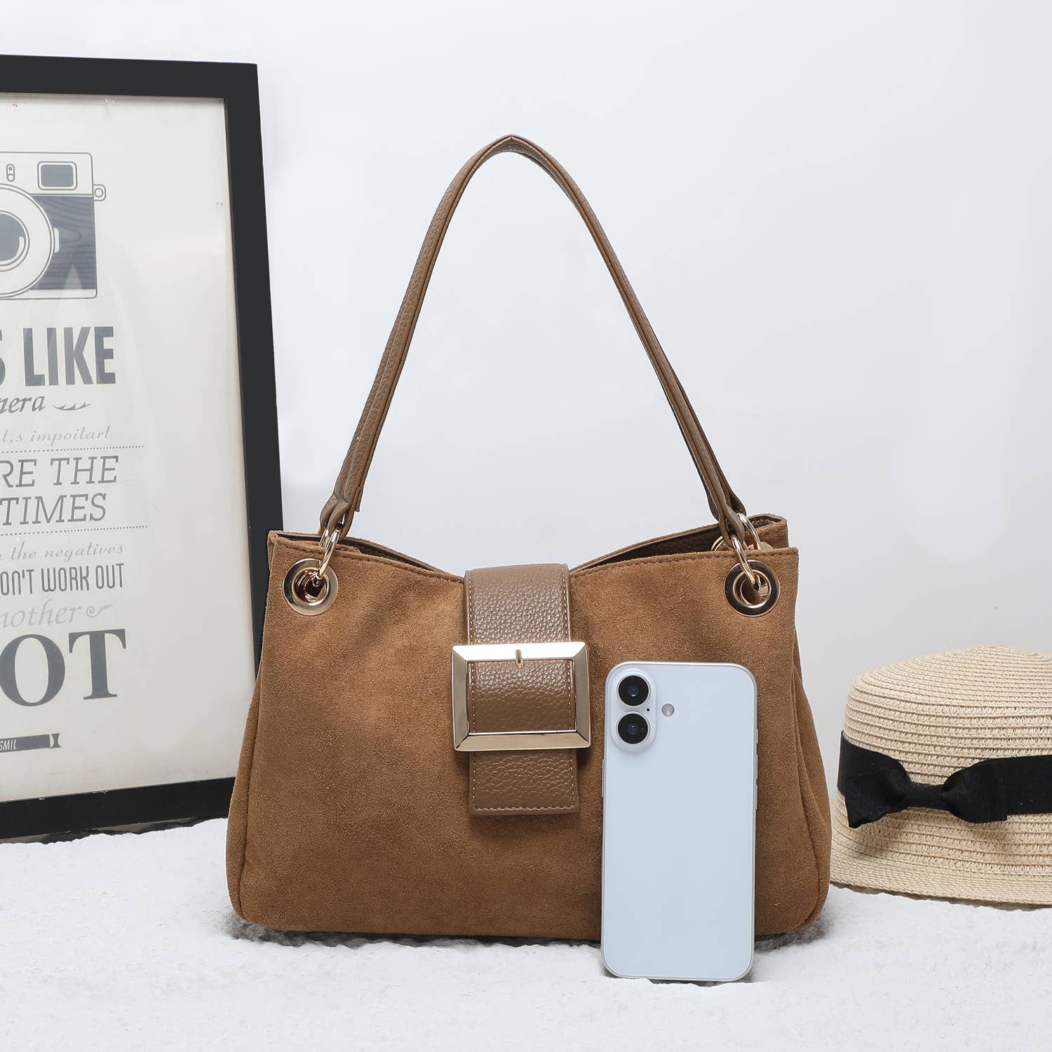 House of Milano - Wholesale Schoudertas - Dames - 25457 Vegan Suède Schoudertas3